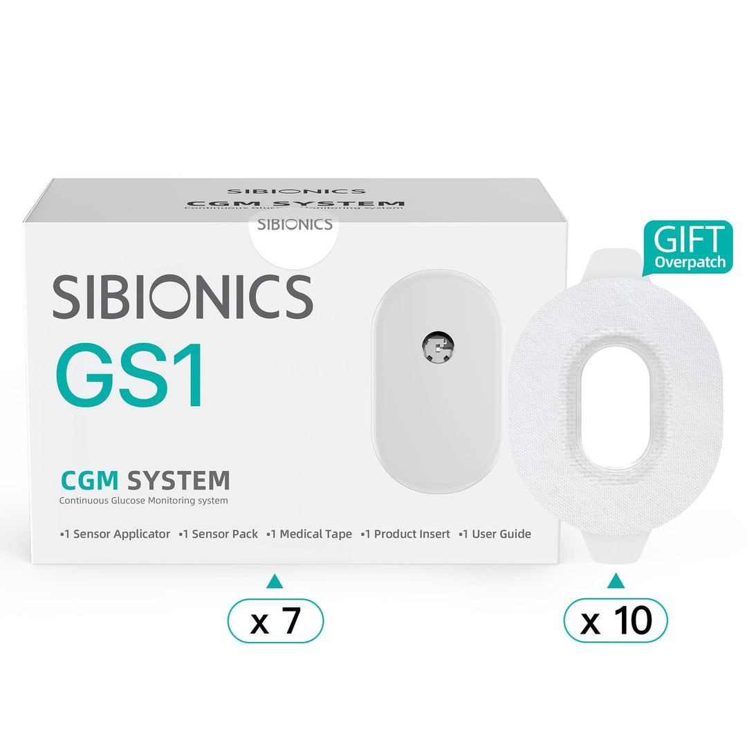 SIBIONICS GS1 CGM-systeem voor continue glucosemonitoring