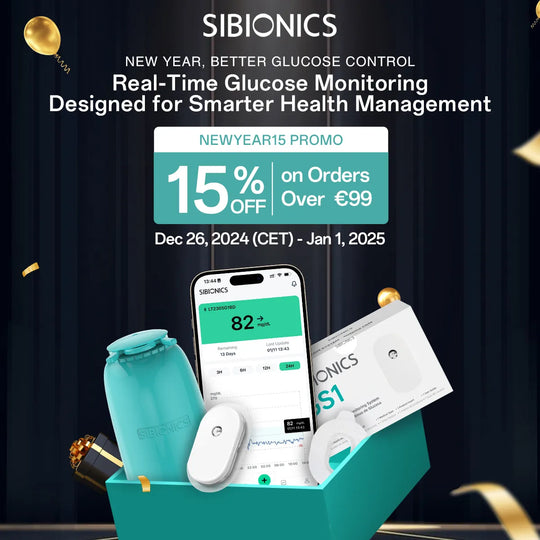 SIBIONICS GS1 CGM 14-dagen continu glucosemonitoringsysteem