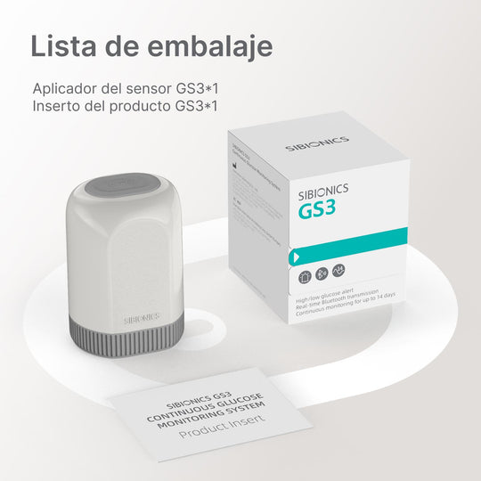 SIBIONICS GS3 CGM Glucose Sensor for 24/7 Continuous Monitoring - SIBIONICS